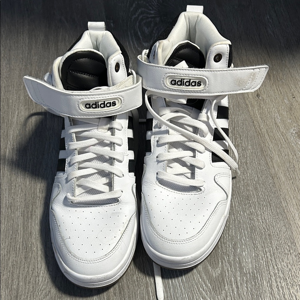 Adidas Women’s Postmove Mid Sneakers- white and black